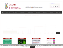 Tablet Screenshot of giannibarcaccia.com